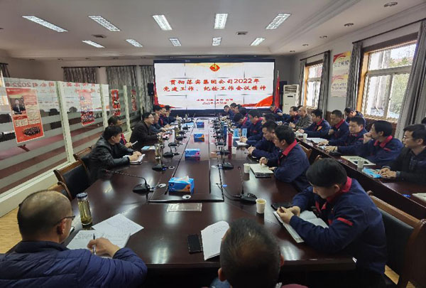 公司召開(kāi)會(huì)議傳達(dá)集團(tuán)公司黨建工作、紀(jì)檢工作會(huì)議精神